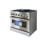 ESTUFA CON HORNO 30" A GAS CON 5 QUEMADORES NPX7876GRS7